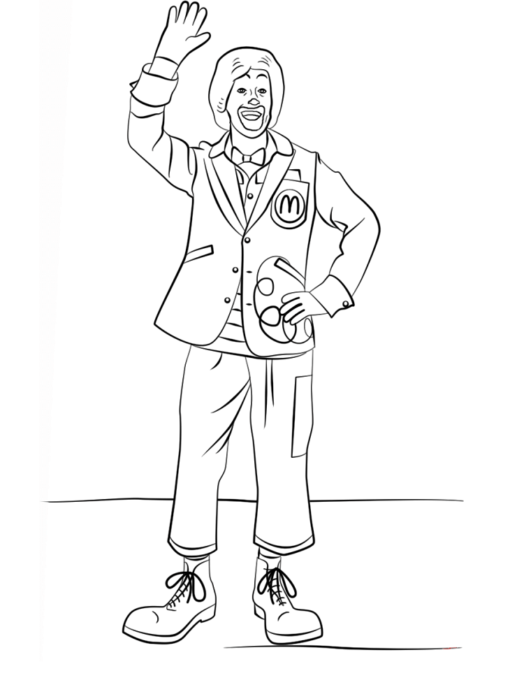 chú hề ronald mcdonald xin chào