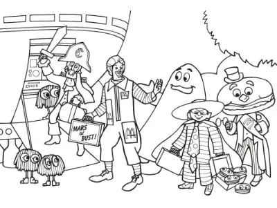 chú hề ronald với các bạn