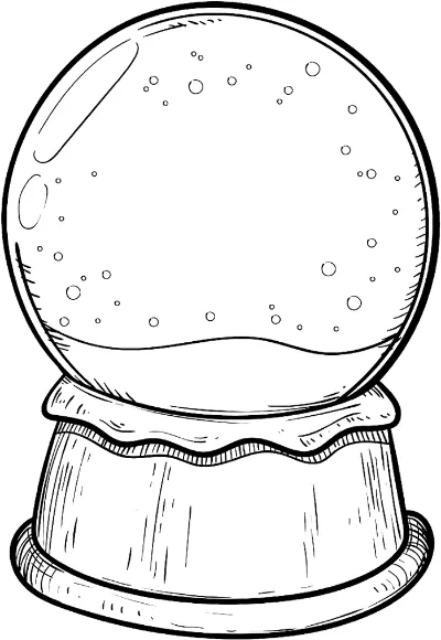 một quả cầu tuyết thủy tinh