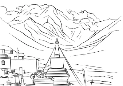 ngôi làng ở miền núi