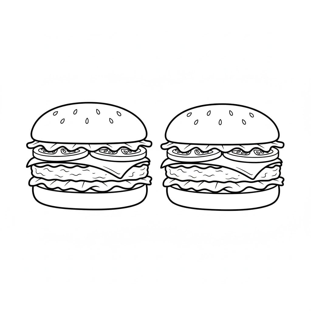 2 Chiếc Bánh Hamburger