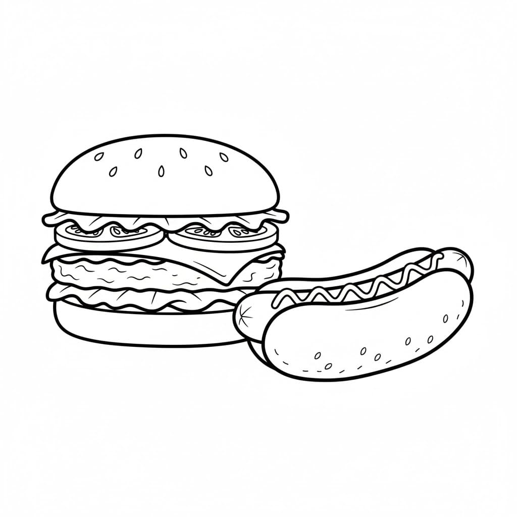 Tô Màu Hamburger