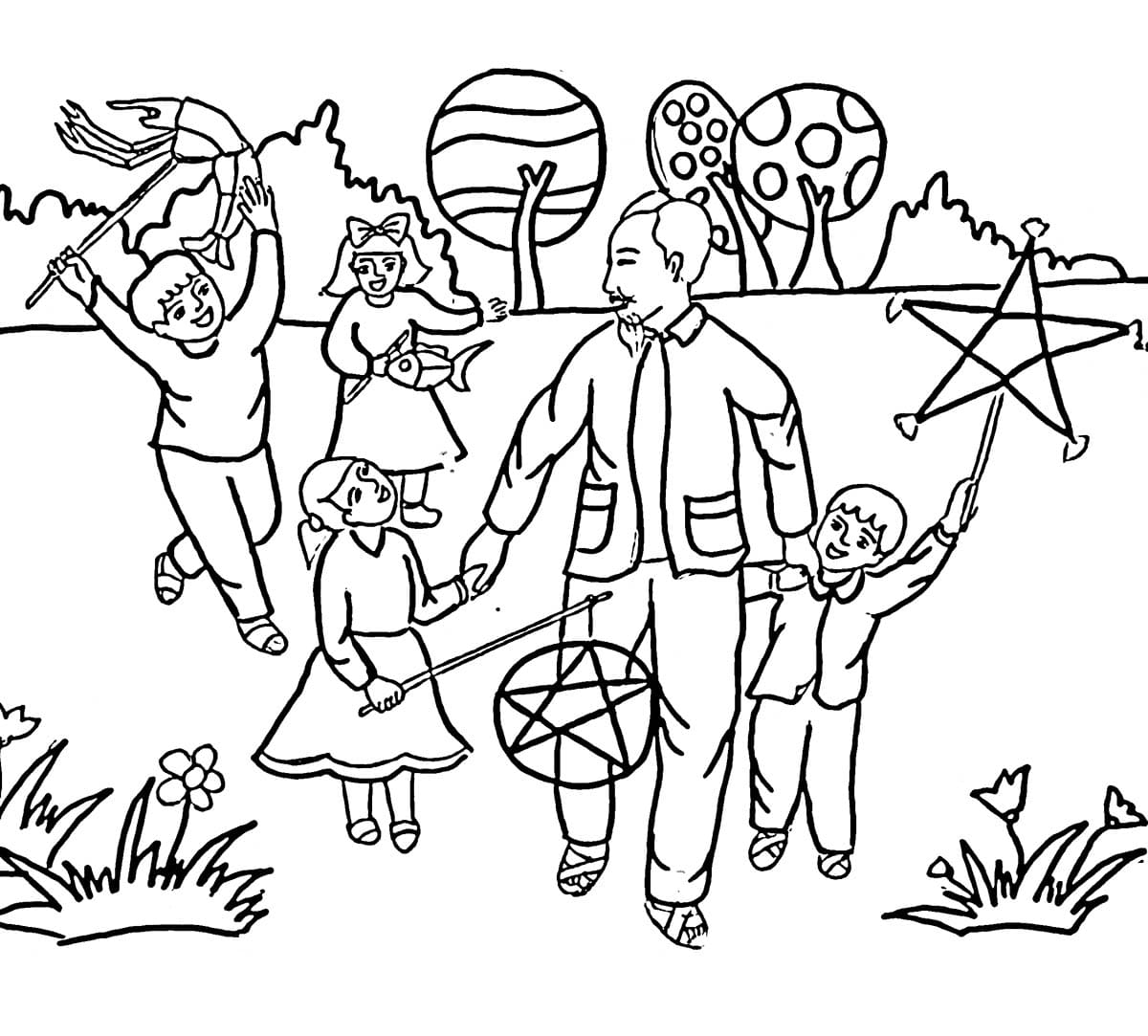 Bác Hồ Chơi Trung Thu