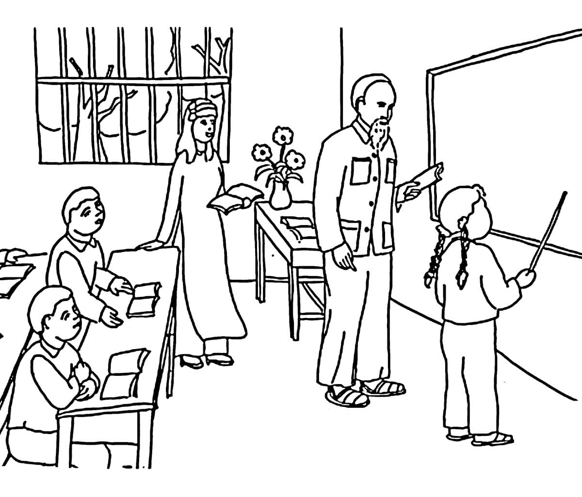 Bác Hồ Trong Lớp Học