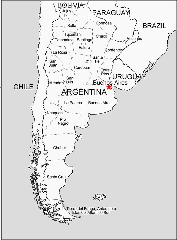 Bản Đồ Argentina