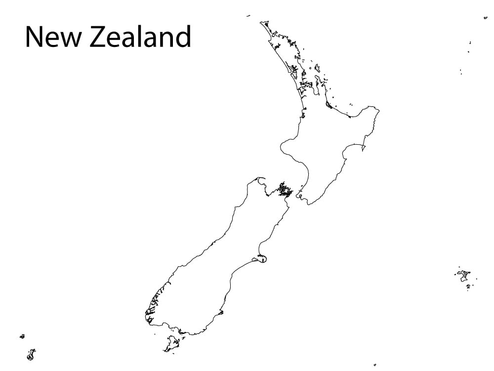 Bản Đồ New Zealand