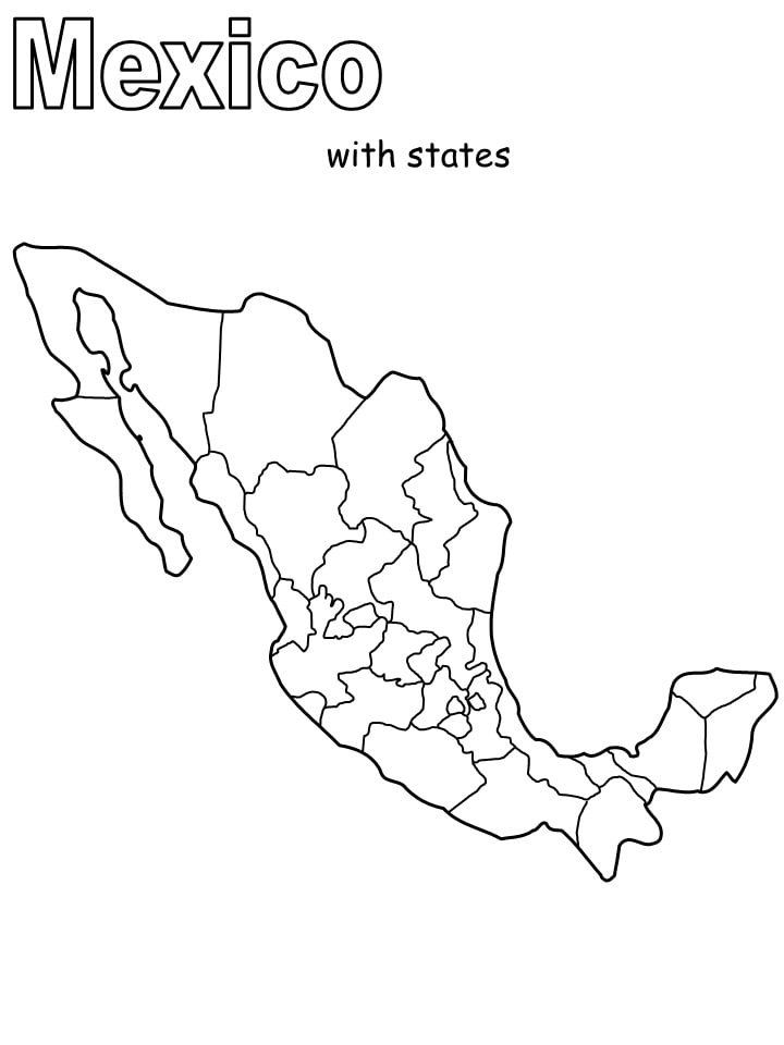 Bản Đồ Nước Mexico