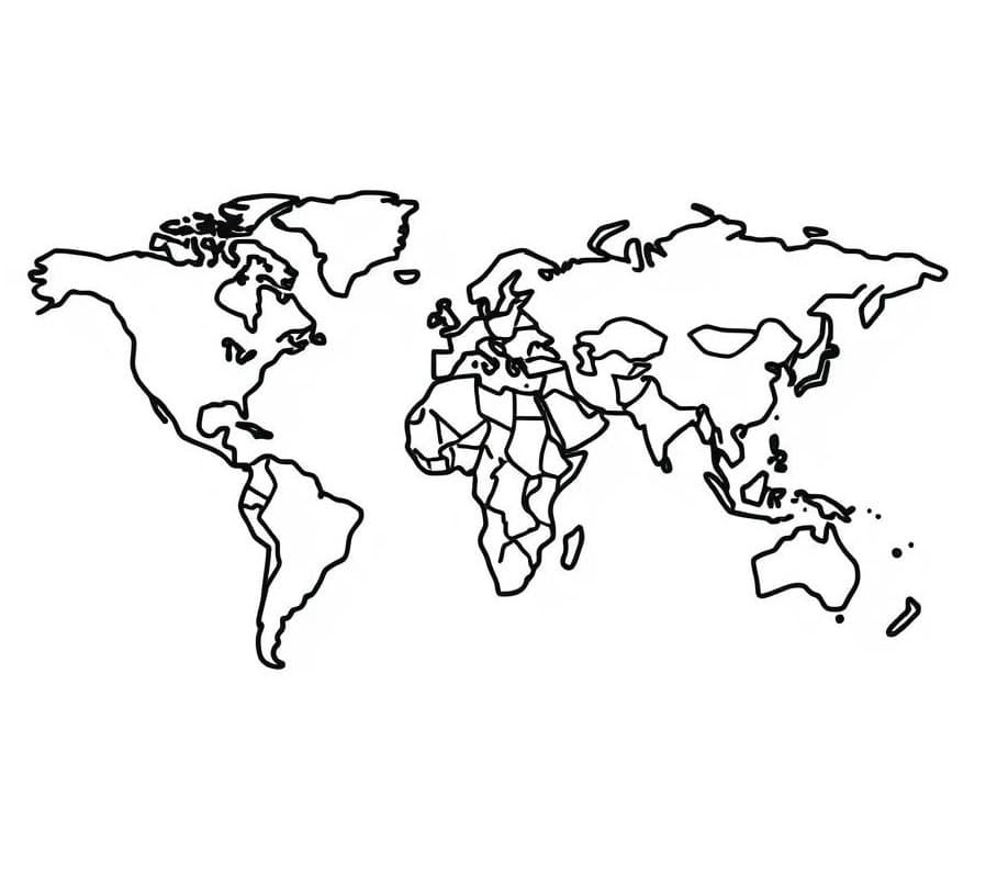 Tô Màu Bản Đồ Thế Giới