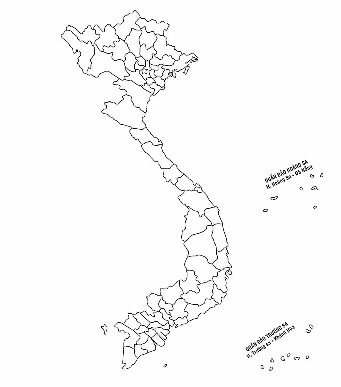 Bản Đồ Việt Nam Đơn Giản