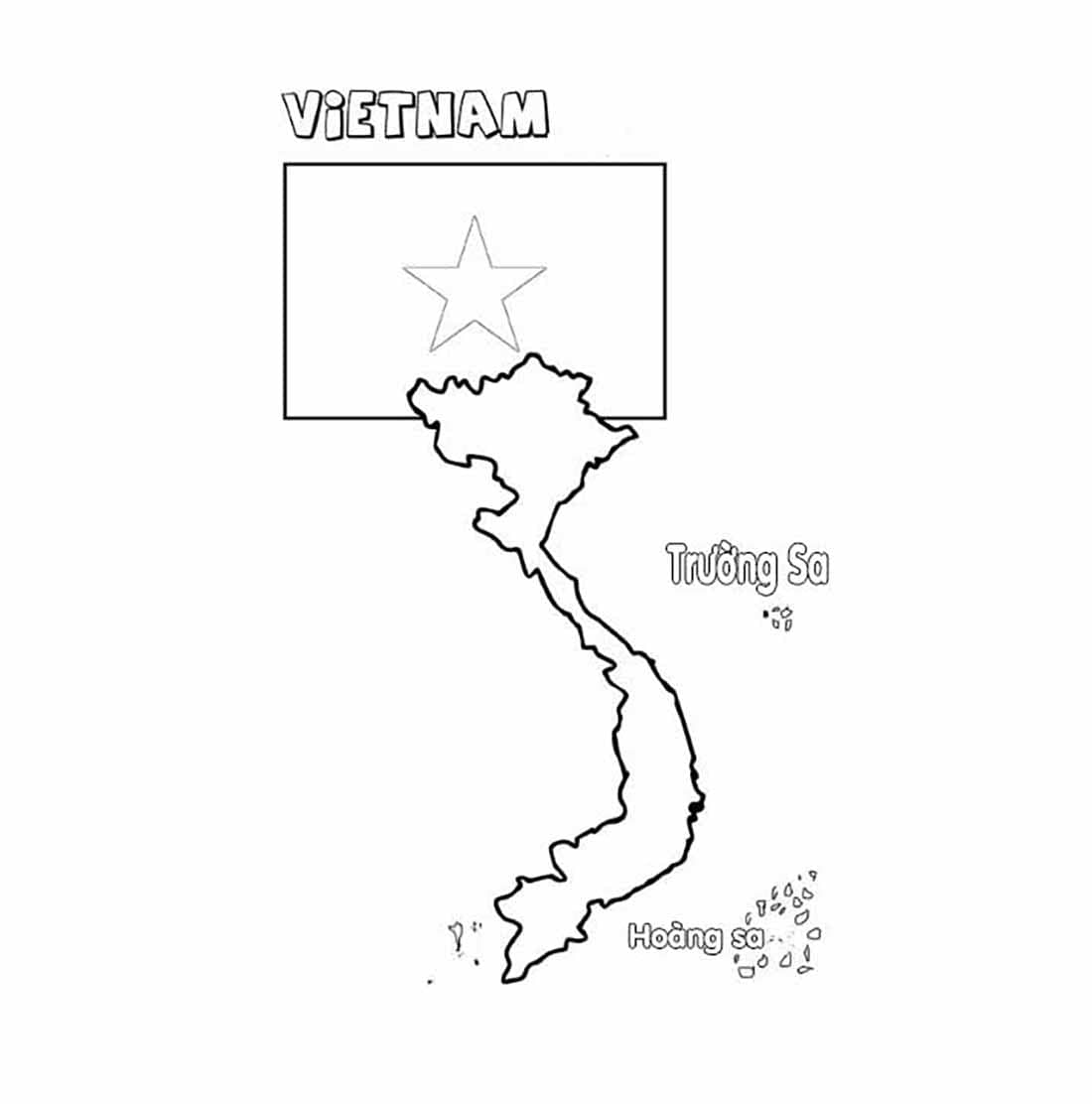 Tô màu Bản đồ Việt Nam