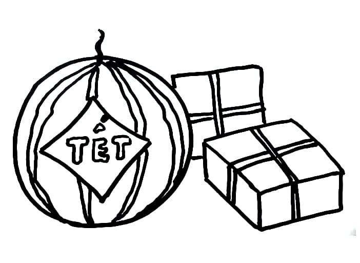 Bánh Chưng và Quả Dưa Hấu