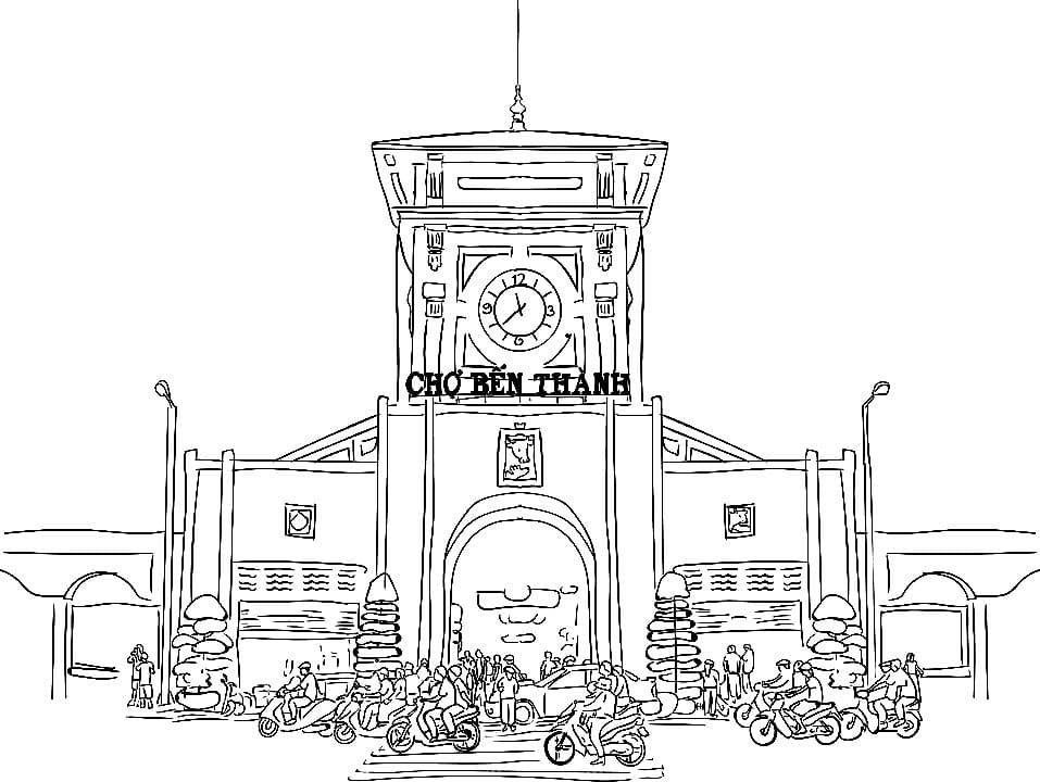 Bên Ngoài Chợ Bến Thành