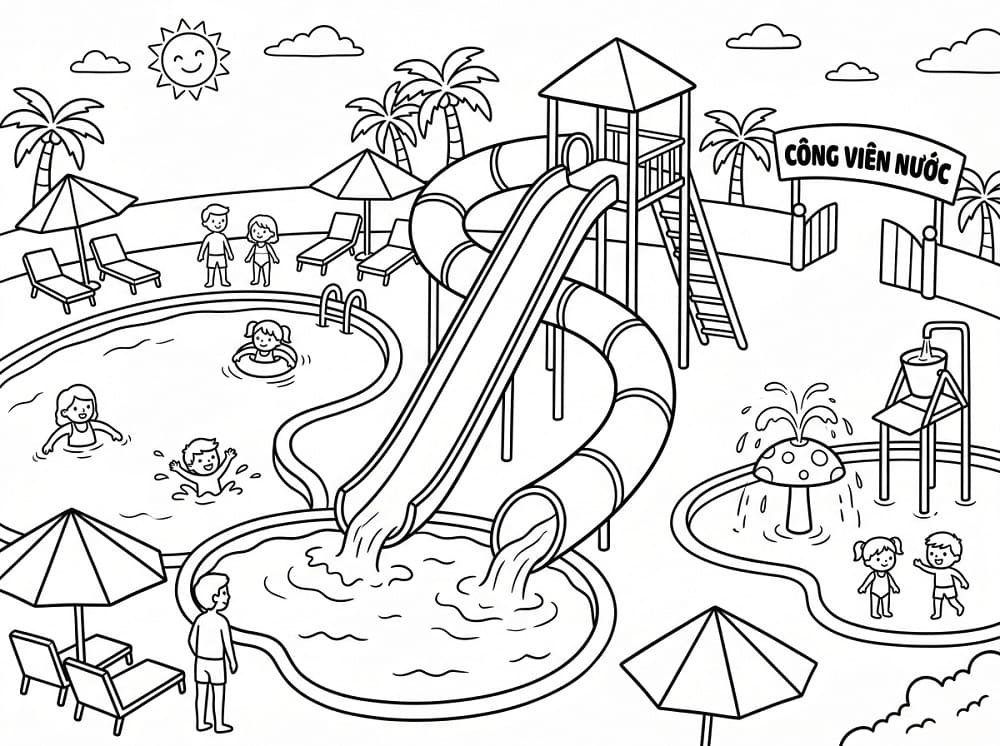 Inside the Water Park