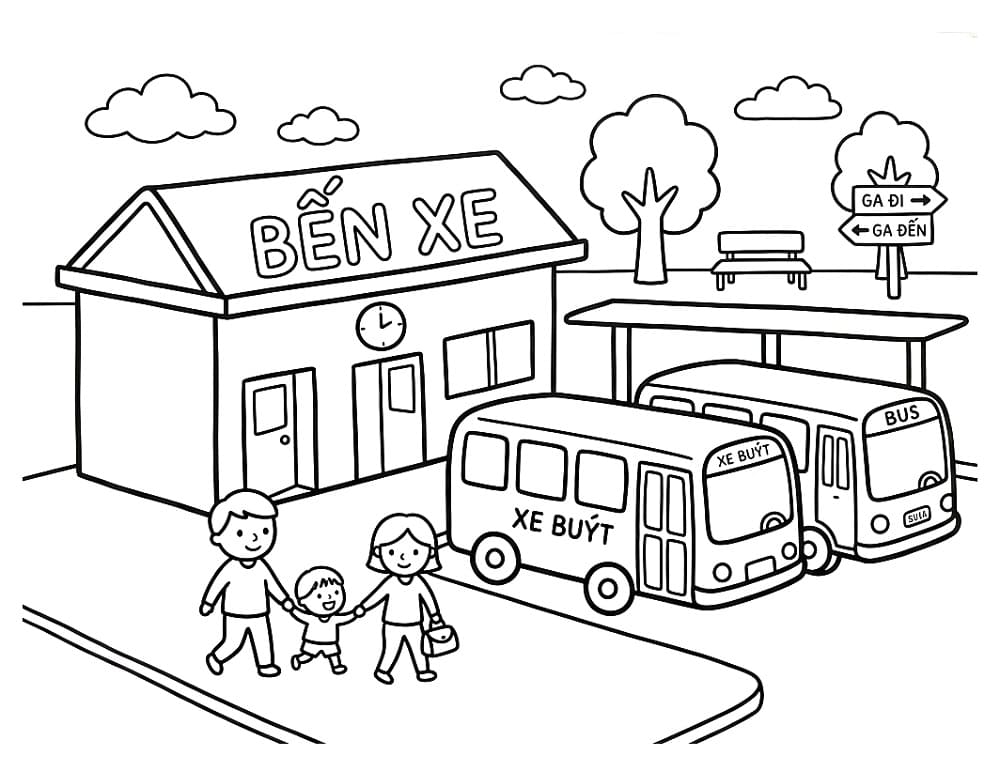Cute Bus Station