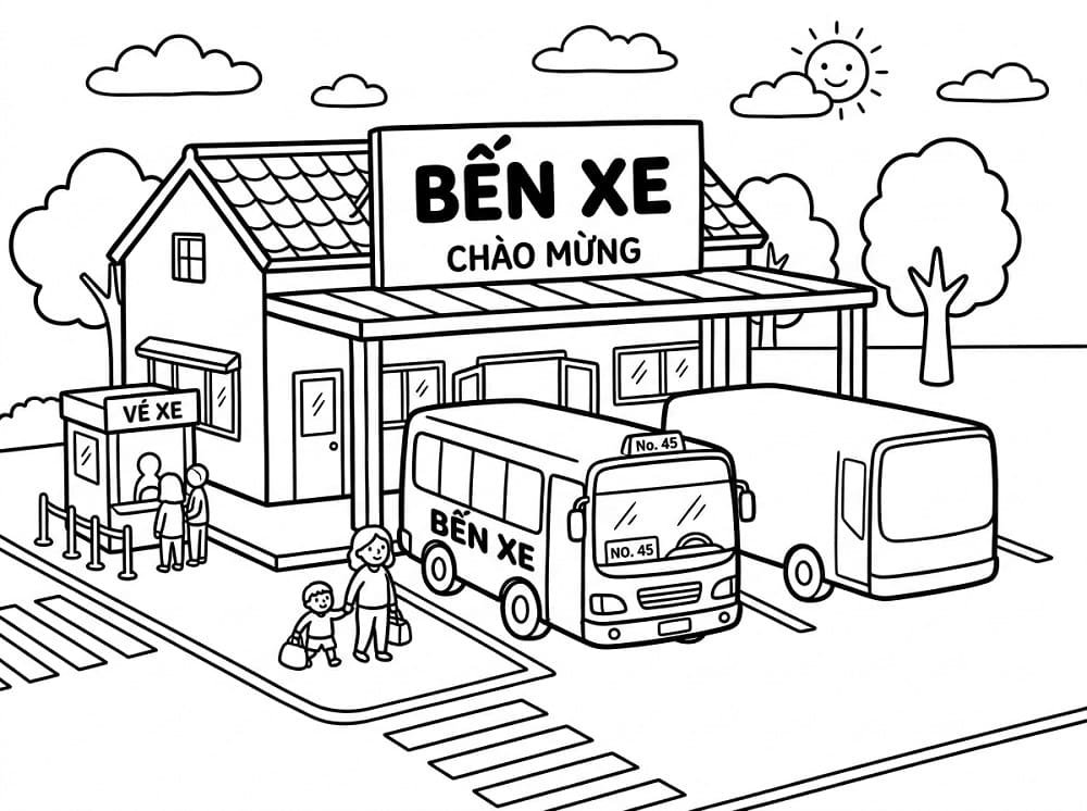 Simple Small Bus Station