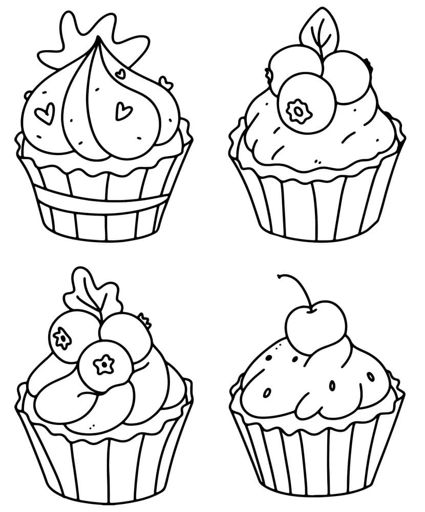 Bốn Chiếc Bánh Cupcake