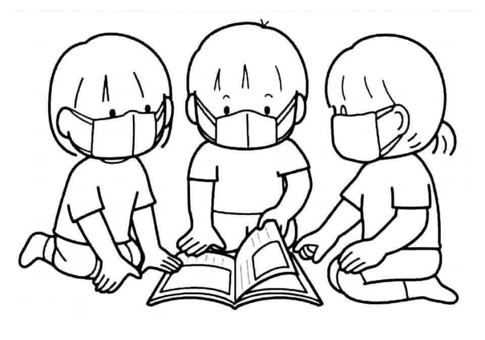 Các Bé Đeo Khẩu Trang Phòng Covid-19