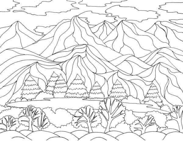 Cảnh Núi Non Hùng Vĩ