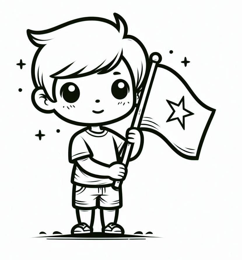 Cậu Bé Giữ Lá Cờ Việt Nam