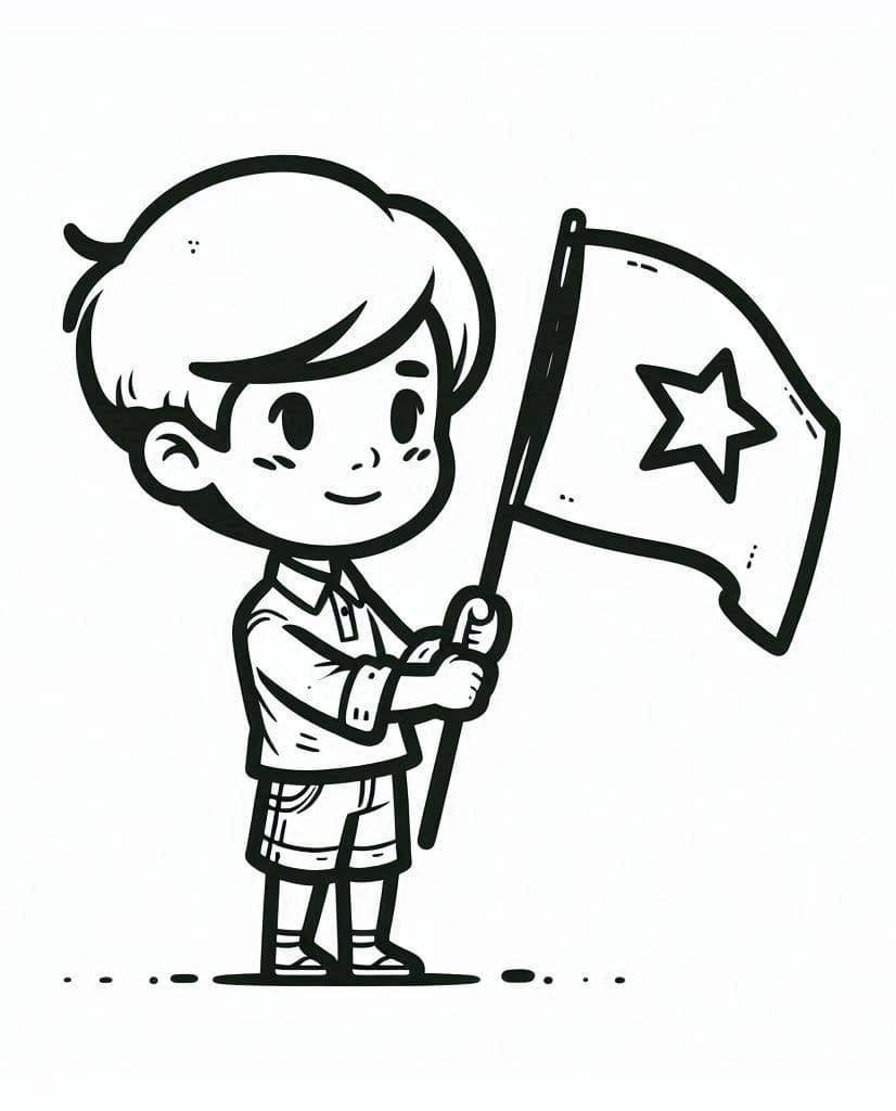 Cậu Bé Và Lá Cờ Việt Nam