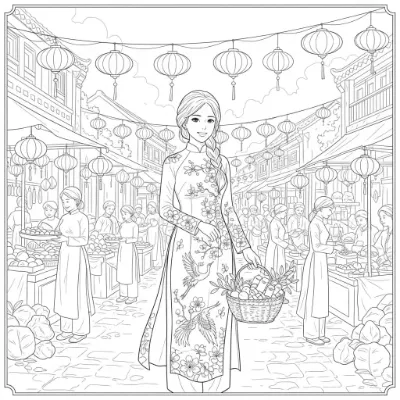 Cô Gái Mặc Áo Dài