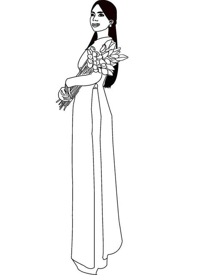 Cô Giáo Mặc Áo Dài