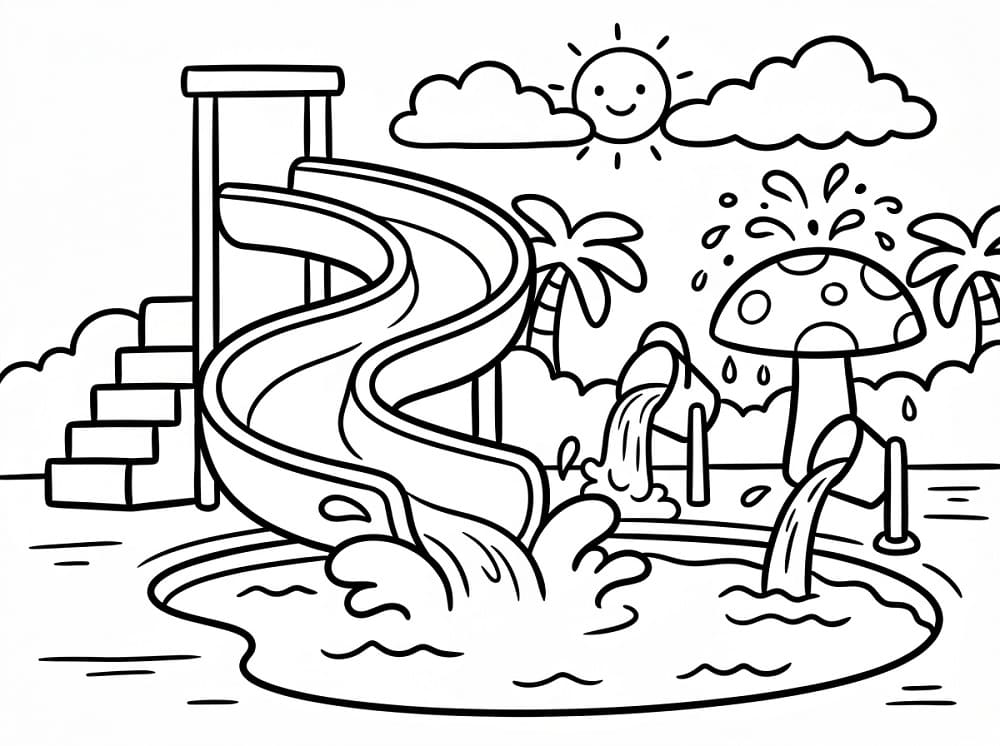 Water Park with Slide