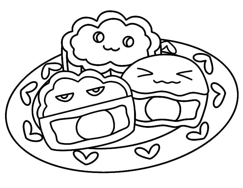 Đĩa Bánh Trung Thu Đáng Yêu