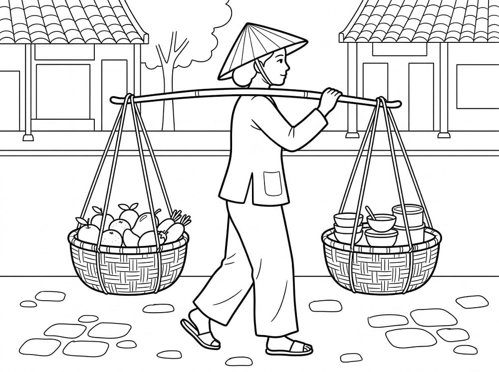Street Vendor on the Road