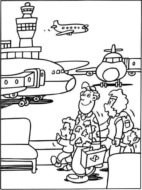 Gia Đình Ở Sân Bay