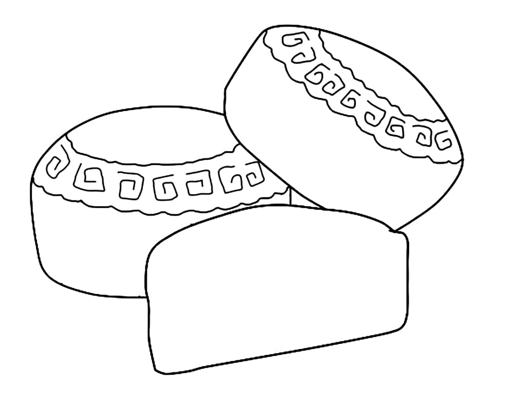 Hình Bánh Trung Thu Đơn Giản