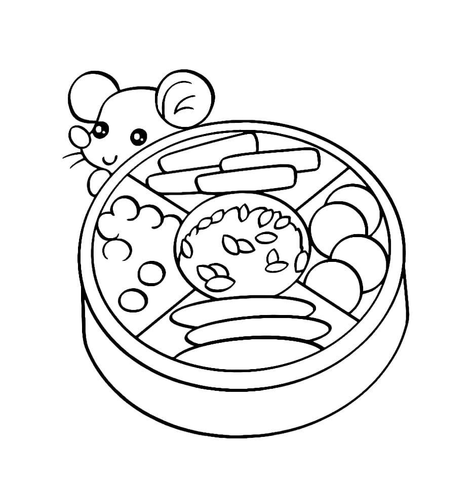 Khay Bánh Kẹo Và Con Chuột