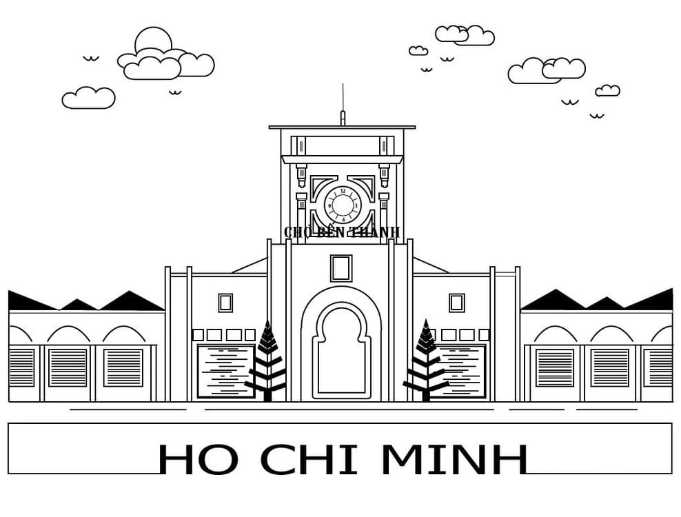 Khung Cảnh Chợ Bến Thành