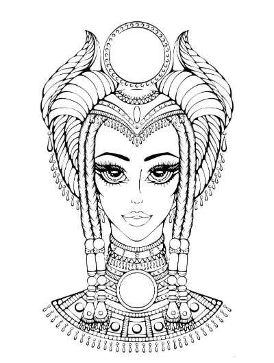 Khuôn Mặt Người Phụ Nữ Ai Cập