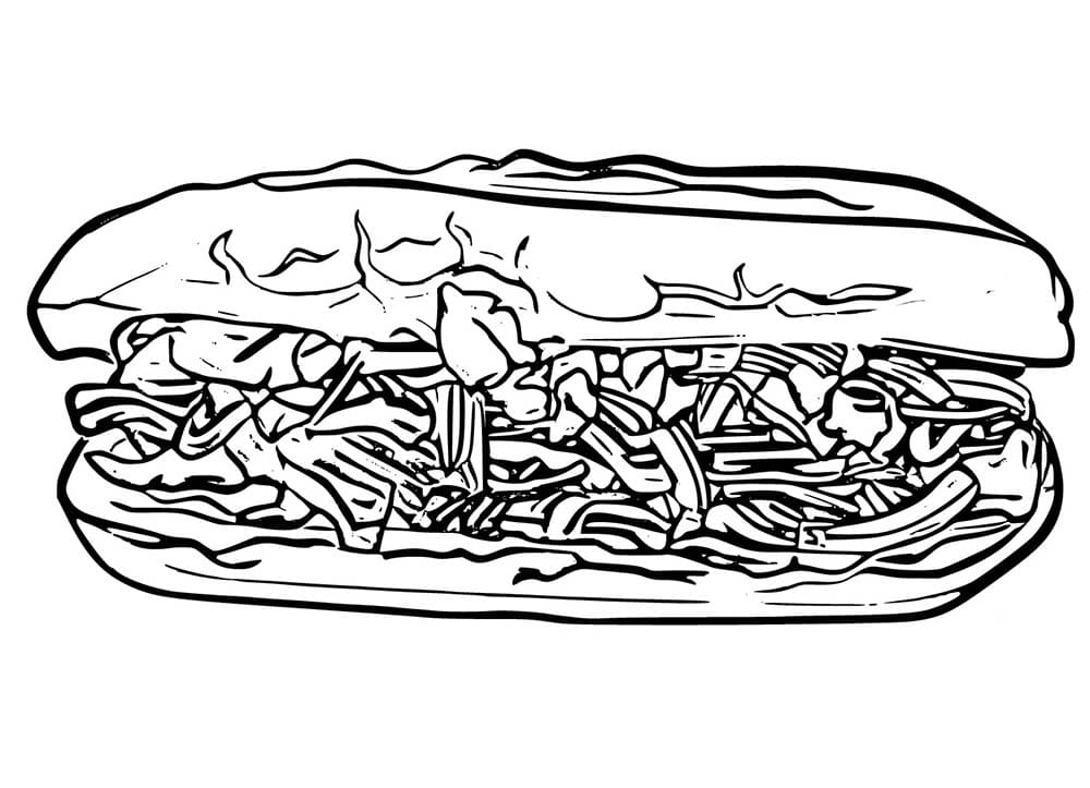 Món Bánh Mì Kẹp Thịt