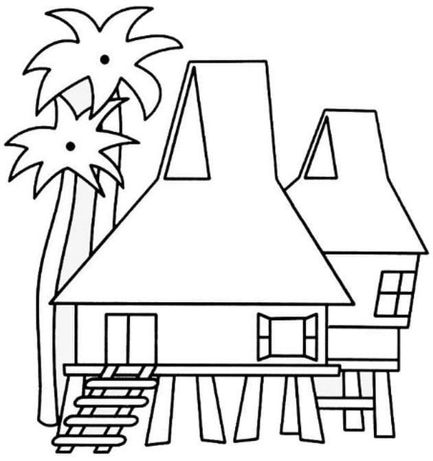 Nhà Sàn và Cây Cọ