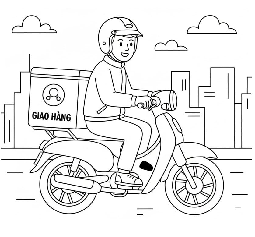 Shipper Đang Giao Hàng