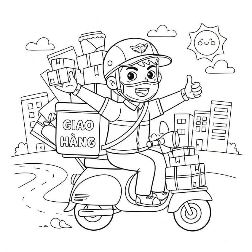 Shipper Giao Hàng Vui Vẻ