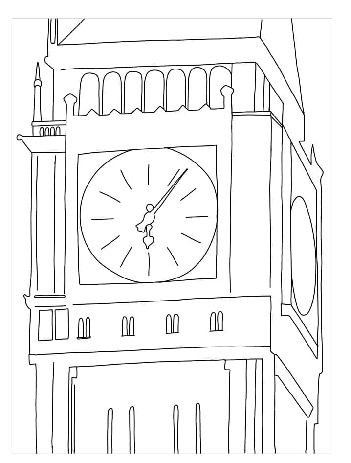 Tháp Big Ben Đơn Giản