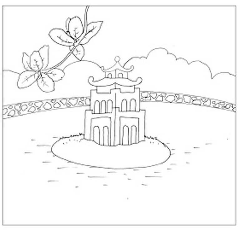 Tháp Rùa Trên Hồ Gươm