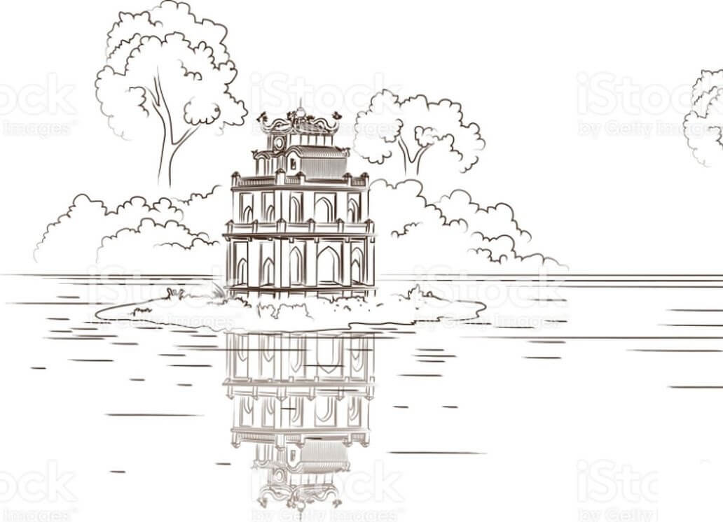 Tháp Rùa Trên Hồ Hoàn Kiếm