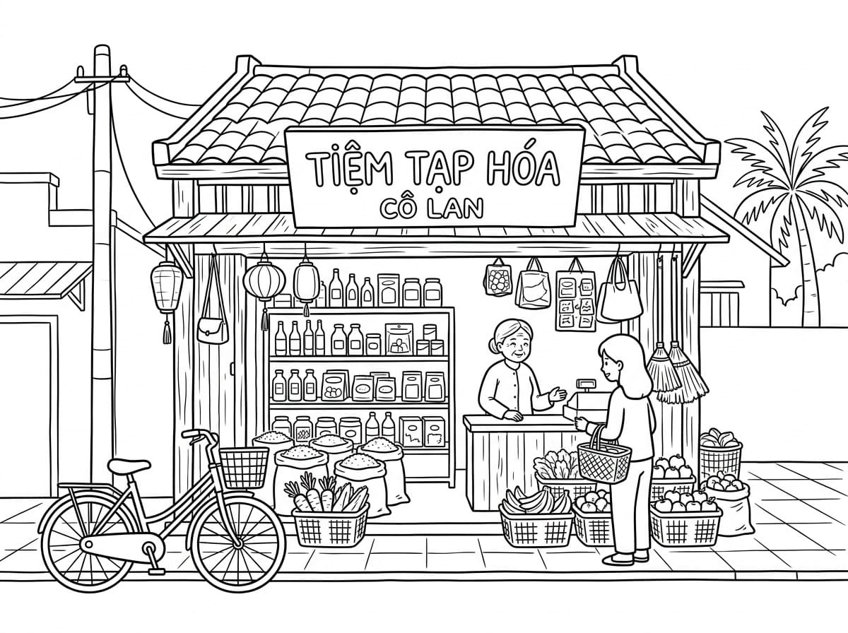 Tô Màu Tiệm Tạp Hóa