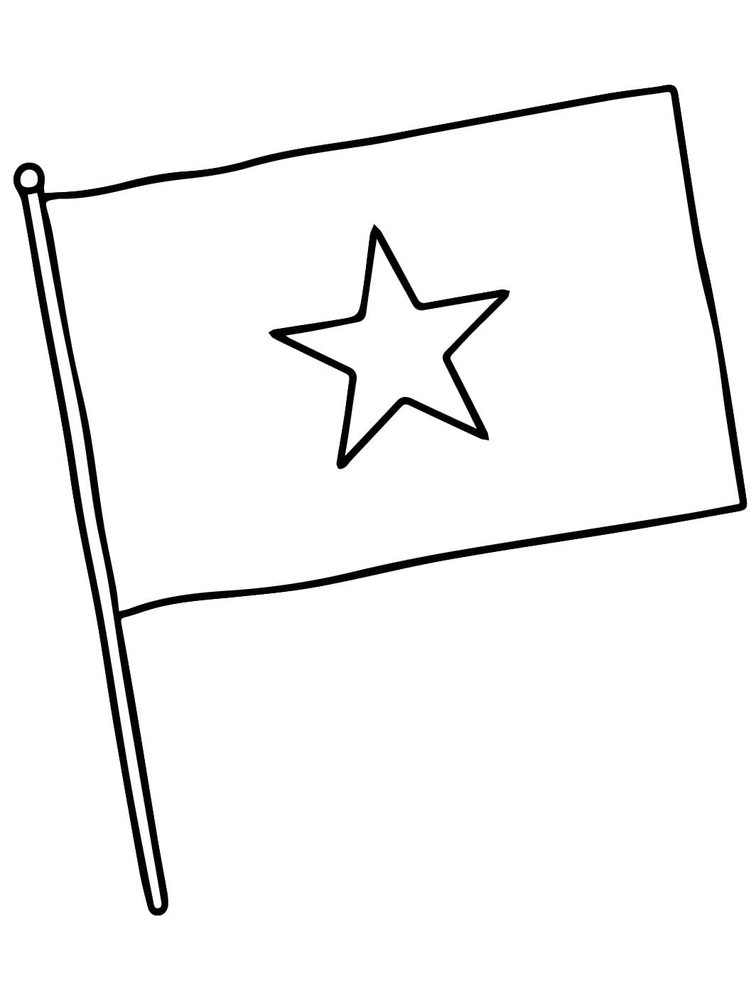 Tô màu Lá Cờ Nước Việt Nam