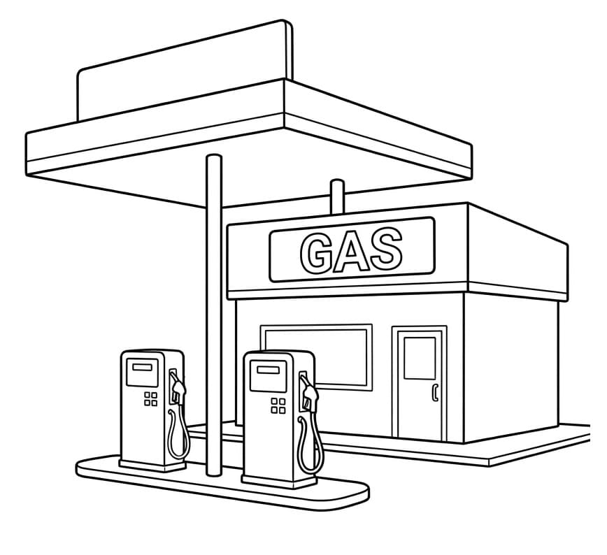 Small Simple Gas Station