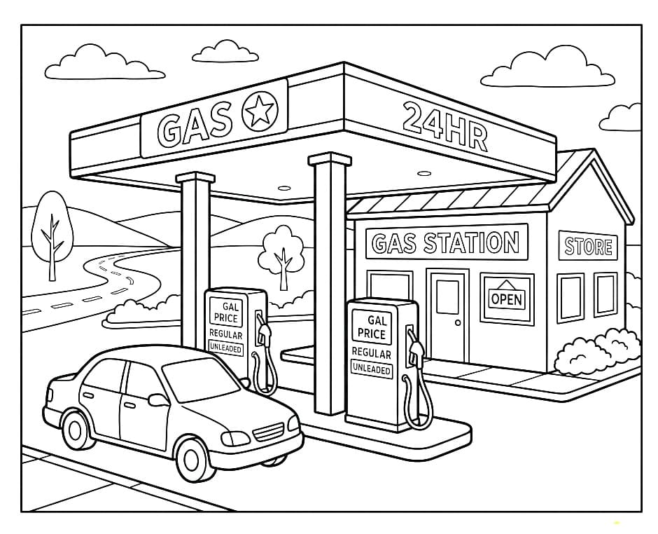 Small Gas Station