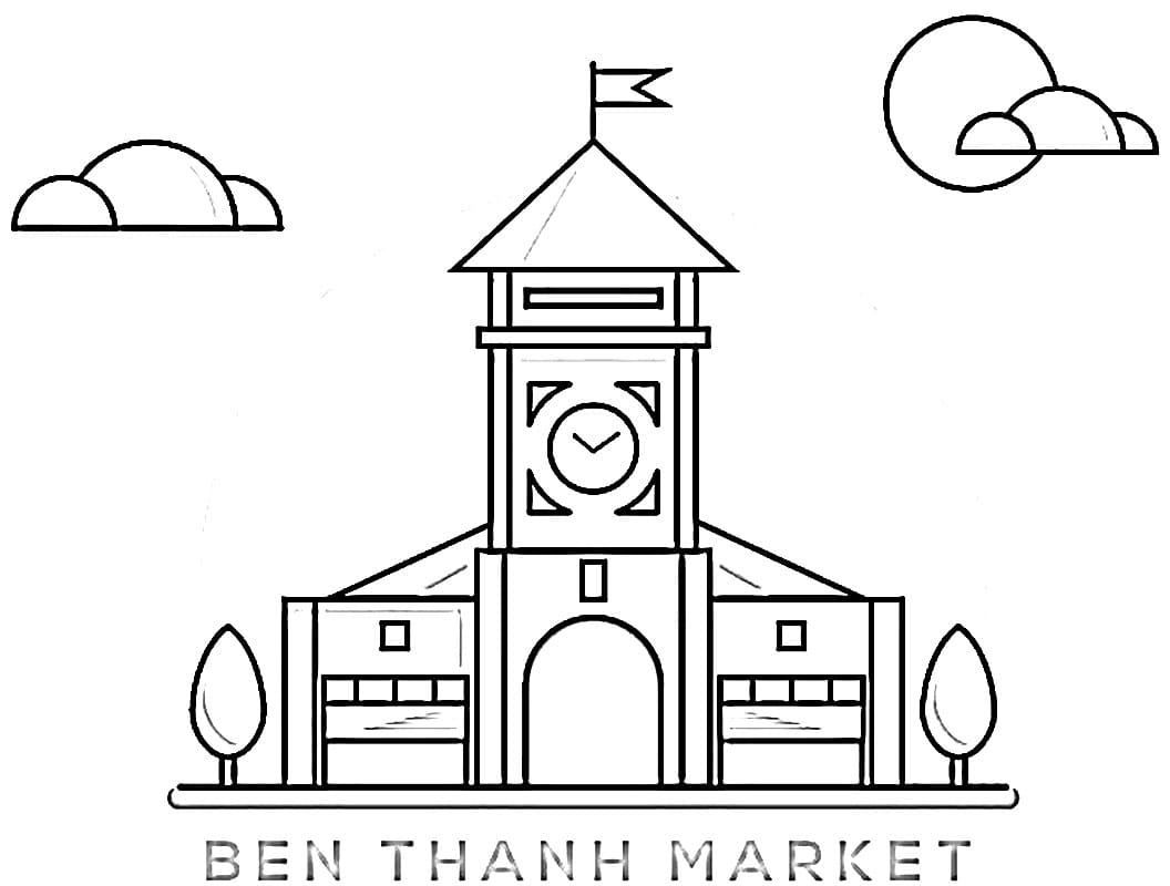 Tô Màu Chợ Bến Thành