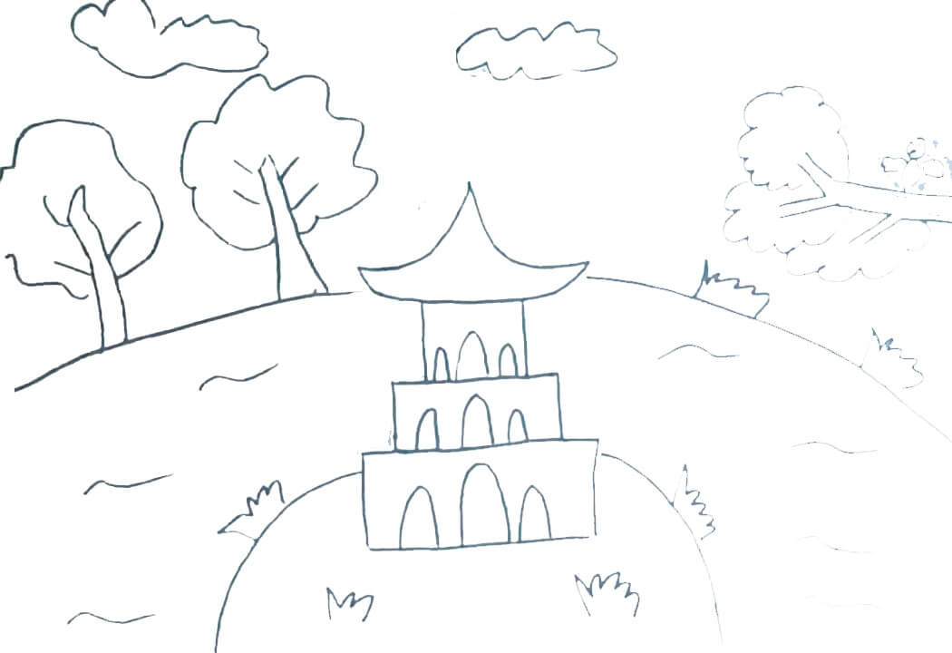 Tranh Tô Màu Hồ Hoàn Kiếm