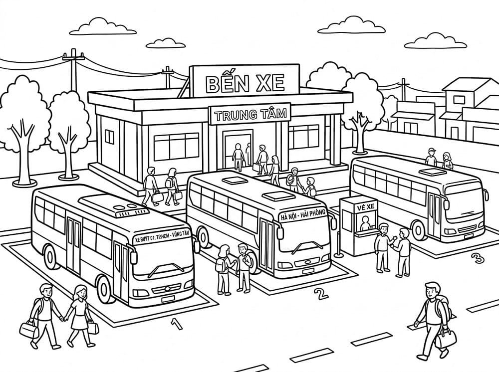 Inside the Bus Station