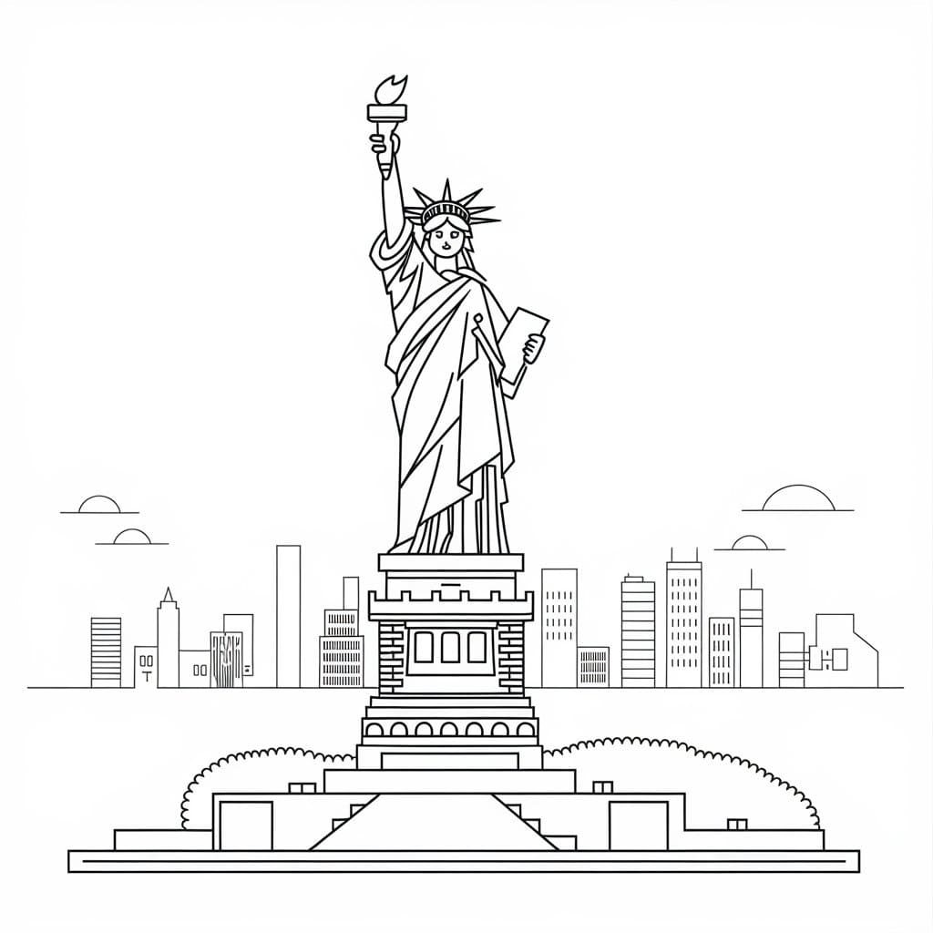 Tượng Nữ Thần Tự Do Cao