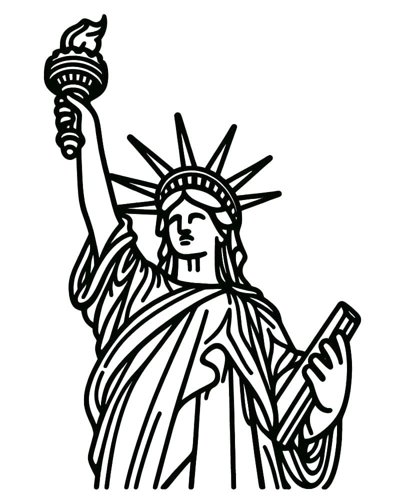 Tô Màu Tượng Nữ Thần Tự Do